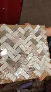 Whether you're looking for kitchen wall tiles, a specific tile size like 12x24 tile, or small decorative tile, you're sure to find something to complement your style at lowe's. Lowes Beige And Grey Herringbone Backsplash Beige Kitchen Kitchen Tiles Backsplash Home Decor Kitchen