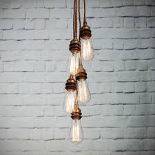 Mullan Mlf201polcop Lome Ceiling Cluster Pendant Lights With Industrial Hanging Bulbs Ideas4lighting Sku31395i4l