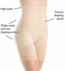 Details About Rago Shapewear Extra Firm High Waist Beige Leg Shaper Size 28 Medium