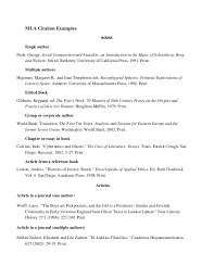 Mla Citation Examples