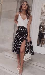 Black And White Polka Dot Skirt Outfit Ideas The Style Panorama Fashion Polka Dot Skirt Outfit Dot Skirt Outfit