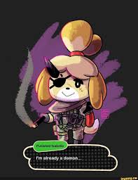 Punished Isabelle I M Already A Demon Ifunny Super Smash Bros Memes Smash Bros Funny Animal Crossing