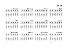 State & national holidays are included into free printable calendar. 2018 Calendar Templates Download 2018 Monthly Yearly Templates With Holidays