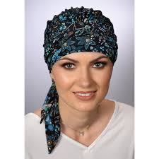 Chemo Mütze Turban Amy Blumenmuster