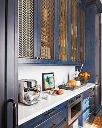 Blue metal kitchen cabinets new trends in marketing. Metal Grate Cabinet Fronts Are Our Favorite Kitchen Trend