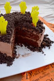 Super Spooky Graveyard Cake