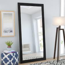 Kingfine full length floor mirror metal aluminum alloy framed free standing or x. Black Full Length Mirrors Free Shipping Over 35 Wayfair