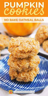 No Bake Pumpkin Cookies Sundaysupper Recipe Recipes Pumpkin Cookies Baked Pumpkin