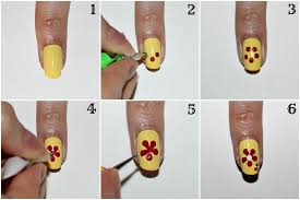 Amazing Trinemarie Dotted Flower Nail Art Nail Art Tutorial Flower Nail Designs Nail Art Images