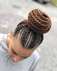 23 Braided Bun Hairstyles For Black Hair Page 2 Of 2 Stayglam Braided Bun Hairstyles Braided Hairstyles Big Cornrows Hairstyles