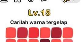 Untuk itu daripada kamu pusing, kami akan memberikan kemudahan untuk menyelesaikan brain test dengan menggunakan kunci jawaban brain test yang kami berikan di bawah ini. Ini Kunci Jawaban Brain Out Carilah Warna Tergelap Pada Level 15 Tujuwan Com