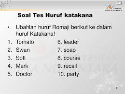 Kanji untuk tulisan alfabet dalam bahasa jepang disebut romaji. Matakuliah N0514 Menulis Dan Membaca I Tahun 2005 Versi Versi Ppt Download
