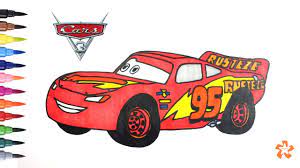 More 100 coloring pages from cartoon coloring pages category. Cars 3 How To Color Lightning Mcqueen Coloring Pages For Children Color Kids Tv Youtube