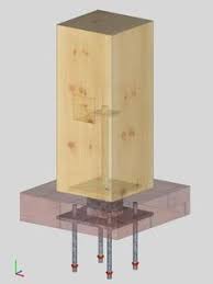 Lots Of Neat Post Bases By Vermont Timber Works Post Base On A Brick And Steel Stand Off Charpente Bois Maison Bois Bois