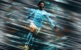 High quality leroy sane wallpaper gifts and merchandise. Hd Wallpaper Soccer Leroy Sane German Manchester City F C Wallpaper Flare