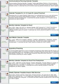 Los calendarios son fáciles de guardar como documento pdf o imprimir; Preaching Calendar Template Pdf Free Download