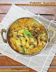 Potato Kurma Recipe Aloo Kurma Recipe Side Dish For Chapathi Biryani Recipe Aloo Recipes Kurma Recipe Biryani