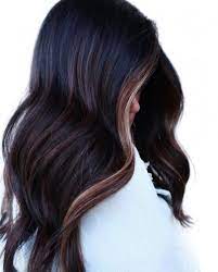 15 Flattering Hair Colors That Prove Balayage Is Perfect For Fall Dark Brunette Hair Black Hair With Highlights Hair Highlights