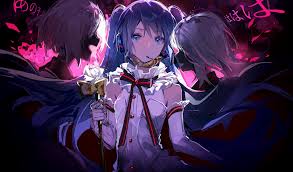 Explore dark anime wallpaper hd on wallpapersafari | find more items about dark angel wallpaper, black anime the great collection of dark anime wallpaper hd for desktop, laptop and mobiles. Download 1024x600 Wallpaper Hatsune Miku Dark Long Hair Anime Girl Netbook Tablet Playbook 1024x600 Hd Image Background 7443