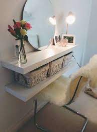 28 Trendy Makeup Vanity Floating Dressing Tables Small Bedroom Storage Small Bedroom Diy Storage Hacks Bedroom