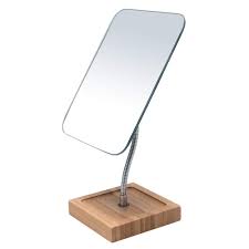 Best reviews guide analyzes and compares all vanity mirrors of 2021. Yeake Flexible Gooseneck Bamboo Vanity Makeup Mirror 360 Rotation 8 Large Frameless Vanity Mirror Folding Portable Table Desk Mirror With Stand Bathroom Shaving Make Up Mirrors Rectangle Buy Online In Botswana At Botswana Desertcart Com Productid