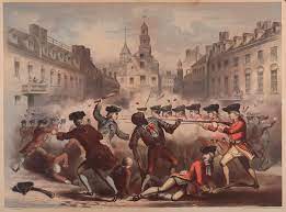 Not an accurate depiction of the actual event, it shows an orderly line of british soldiers firing into an. The Bloody Massacre Boston Athenaeum
