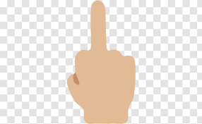 I'm really hurt right now. Middle Finger Background Gesture Thumbs Signal Beige Transparent Png