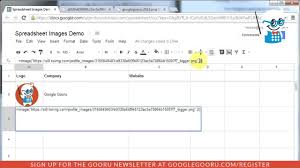 Perhatikan pada gambar di atas. Insert Images Into Google Spreadsheet Cells Youtube