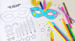 Un masque personnel et que ses amis n'auront certainement pas, ce que. Kit Pour Faire Un Masque De Carnaval Momes Net