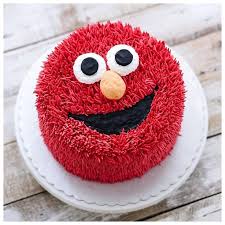 Hallo Elmo Cartoon Cake Emoji Birthday Cake Birthday Cake Kids