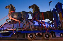 All horse brass artwork ships within choose your favorite horse brass designs and purchase them as wall art, home decor, phone cases. Bronze Nazi Horse At German School Draws Fire From Jewish Groups Wsj