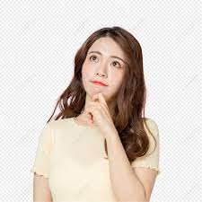 Hình ảnh Phụ Nữ Trẻ Suy Nghĩ PNG Miễn Phí Tải Về - Lovepik