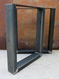 Thick Industrial U Shape Metal Table Legs 4x2 Etsy In 2020 Metal Table Metal Table Legs Steel Table Legs
