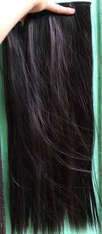 Segment two sections of hair across the crown or. Alizz Straight Black 22inch Hair Extensions For Women Girls Ladies Natural Real Hair Black Curly Dark Brown Clips Long Hair Cosplay Costume Hair Wig For Party Hair Net Comb Synthetic Wavy Bangs
