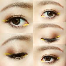 目頭 く の字にイエローが旬 可愛いの一歩先を行く 華やぎトレンドeyeの作り方 に含まれるinstagramの画像 mery メリー アジアンアイメイク カラーメイク ゴールドアイメイク