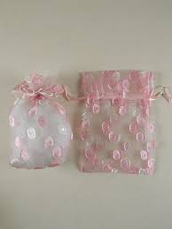 Tutorial bomboniere sacchetto orsetti 1/3 подробнее. Sacchetto Organza A Pois Con Filo Chiusura Cm 11x14 Cf 20 Pz Ildettaglio It