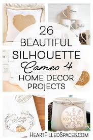 I created this card with a few simple print and cut images: 26 Home Decor Projects Using A Silhouette Cameo 4 Heart Filled Spaces