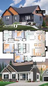 Unique House Design Plans Farmhouse Kitchens House Plan Bradley 3 No 3147 V3 Craftsman House Plans Bungalow House Plans Architectural Design House Plans