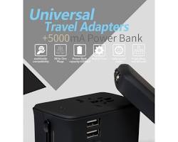 Image of Travel adapter and power bank