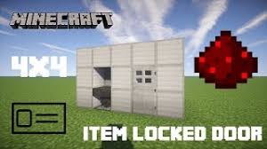 Make sure the tape lays flat so the shape of the teeth is not distorted. Minecraft How To Build A Redstone Key Card Reading Door Simple 1 17 Youtube