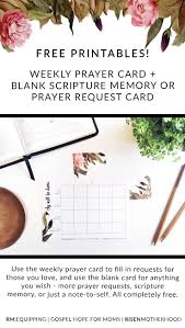 See more ideas about catholic prayers, prayers, printable prayers. Free Printable Weekly Prayer Card And Blank Prayer Scripture Card Risen Motherhood