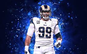 Aaron donald rams jerseys, tees, and more are at the official online store of the nfl. Herunterladen Hintergrundbild Aaron Donald Defensive Tackle Los Angeles Rams American Football Nfl La Rams Aaron Charles Donald National Football League Neon Leuchten Kreative Fur Desktop Kostenlos Hintergrundbilder Fur Ihren Desktop Kostenlos
