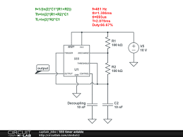 Jan 13, 2016 · the standard 555 astable circuit has a minimum duty cycle of 50%. 555 Timer Astable Circuitlab