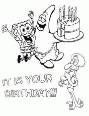 Sponge bob friends coloring page drawings cartoon pages spongebob. Spongebob And Friends Happy Birthday Coloring Page H M Happy Birthday Coloring Pages Birthday Coloring Pages Coloring Pages