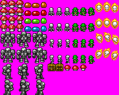 Simple platformer tileset 8x8 and 16x16 for your cute platformer game. 16x16 16x24 32x32 Rpg Enemies Updated Opengameart Org