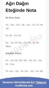 Agri Dagin Eteginde Nota Do Re Mi Flut