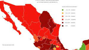La secretaría de salud informó que sonora se unió a chiapas y campeche en color verde en el semáforo covid, lo que significa un riesgo de los estados en naranja en el semáforo covid son Mapa Y Casos De Coronavirus En Mexico Por Estados Hoy 16 De Septiembre As Mexico