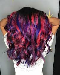 Purple And Red Hair Ombre Hair Color Hair Color Purple Rainbow Hair Color
