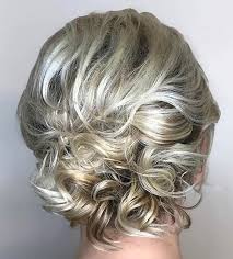 An idea of a wedding hairstyle as of something voluminous, lacquered and adorned … 70 Pretty Updos For Short Hair 2019