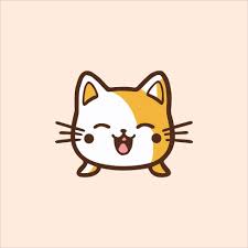 smile kitty cute head vector 21789312 Vector Art at Vecteezy